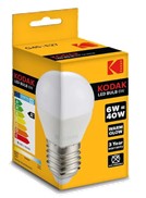 [1001526] หลอดกลม LED A60 E27 7W 560lm แสง WARMWHITE 2700K Kodak