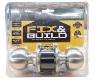 [1003627] ลูกบิดประตูห้องน้ำ หัวกลม 3872SS FIX&BUILD+