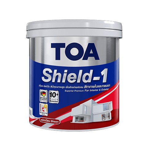 [1004362] สีน้ำภายนอก เนียน 2.5กล. เบส C ชิลด์วัน นาโน TOA