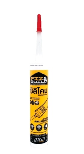 [1005914] ซิลิโคน ไร้กลิ่นกันเชื้อรา S82 ใส FIX&BUILD+