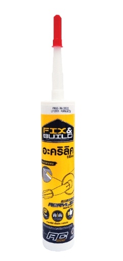 [1005915] ซิลิโคน อะคริลิก A30 ขาว FIX&BUILD+