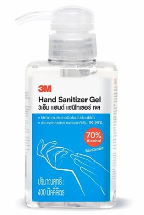 [1001151] เจลล้างมือแอลกอฮอล์ 400ml 3M