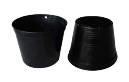 [1001156] กระถางต้นไม้พลาสติก 4 สีดำ