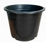 [1001159] กระถางต้นไม้พลาสติก 6 สีดำ