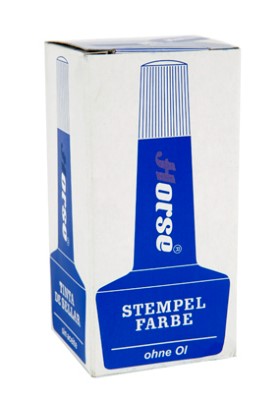 [1001634] หมึกเติมแท่นประทับตรา 28 ซีซี สีน้ำเงิน ตราม้า