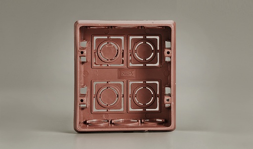 [1002179] NANO-409 บล็อกฝัง สีส้ม ขนาด 97.5x107.5x42mm. NANO