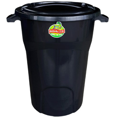[1002264] ถังน้ำ PVC พร้อมฝา 66ลิตร 5066/1 สีดำ