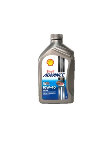 [1002522] น้ำมันเครื่อง 4T 1L 10W40 ADV ULTRA SHELL