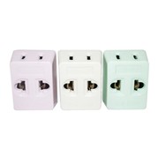 [1002651] ปลั๊ก 3 ตา ขาแบน SOKAWA S-033