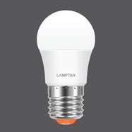 [1002703] หลอดกลม LED BALL PREP 3W แสง DAYLIGHT 6500K LAMPTAN