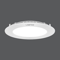 [1002736] หลอด LED DOWNLIGHT ULTRA SLIM 9w. กลม LAMPTAN