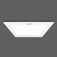 [1002742] หลอด LED DOWNLIGHT ULTRA SLIM 18w. เหลี่ยม LAMPTAN