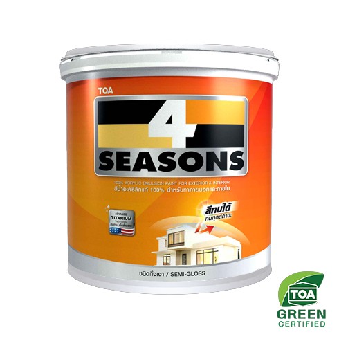 [1003509] สีน้ำภายนอก กึ่งเงา 4SS เบส B 1ก.ล. TOA