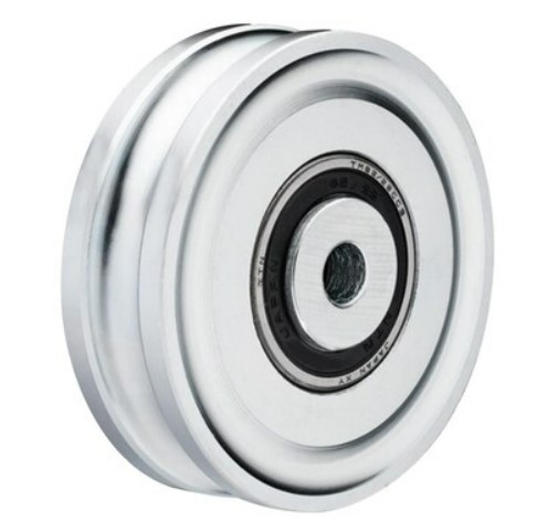 [1004046] ล้อประตูเดี่ยว 2.1/2" ร่องU 0101 อย่างดี