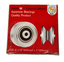 [1004053] ล้อประตูเดี่ยว 2.1/2" ร่องฉาก(W) อย่างดี