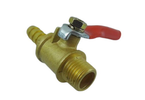 [1004175] บอลวาล์วลมเกลียวนอก/เสียบสาย 1/4x8 FIXTON+