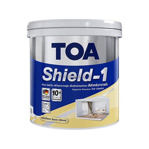 [1004345] สีน้ำภายใน กึ่งเงา 1กล. เบส C ชิลด์วัน นาโน TOA
