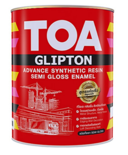 [1004391] สีเคลือบกึ่งเงา กลิปตั้น 1/4กล. เบส A TOA