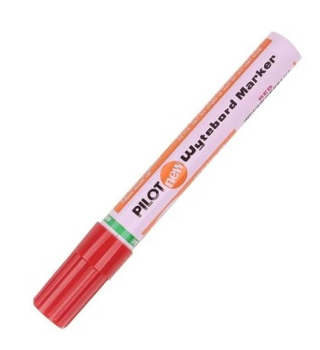 [1004613] ปากกาไวท์บอร์ดหัวกลม WBMK-M สีแดง PILOT