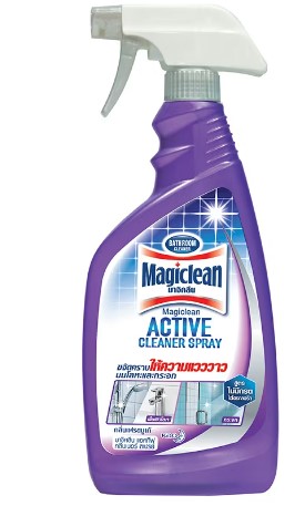 [1004884] สเปรย์ขจัดคราบห้องน้ำ500cc สีม่วง MAGICLEAN