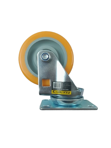 [1005420] ล้อยูริเทนเหลือง A21UBB 4" เป็น FIXTON+