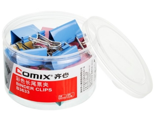 [1005232] คลิปหนีบกระดาษ 32mm B3633 คละสี COMIX+