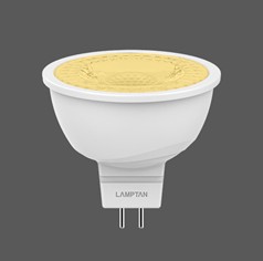 [1005662] หลอดโพลีคาร์บอร์เนต LED MR16 6W 220V โคเมต แสง WARMWHITE LAMPTAN