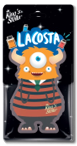 [1006021] แผ่นหอมปรับอากาศ ลิตเติ้ล มอนสเตอร์ 13g. กลิ่น Lacosta King's Stella