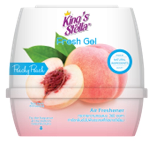[1006032] เจลปรับอากาศ เฟรชเจล 180 g. กลิ่น Peachy Peach King's Stella