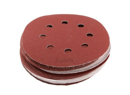 [1006037] กระดาษทรายกลม สักหลาด 5 8รู เบอร์240 คลิงสปอร์