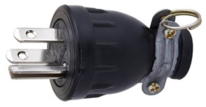 [1006159] ปลั๊กยางกลม 3 ขามีกราวด์ มอก. SOKAWA