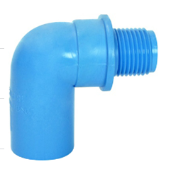 [1006639] ข้องอPVC90องศาหนาเกลียวนอก1 1/2" มอก.