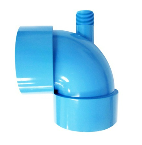 [1006659] ข้องออากาศPVC90องศาเกลียวนอกบาง4x1"