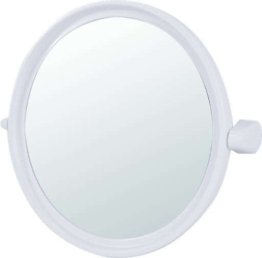 [1006767] กระจกห้องน้ำ TB-02 กลม ขาว TRUBATH