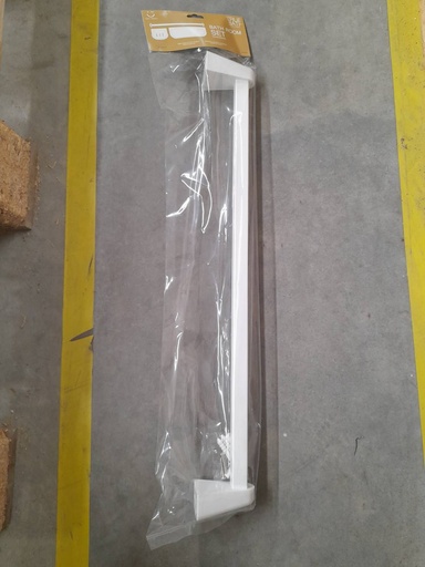 [1006770] ราวแขวนผ้าติดผนังพลาสติก TBA01 60cmขาวTRUBATH