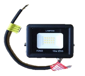 [1006809] หลอด LED FLOOD LIGHT FORCE 10W. แสง WW. LAMPTAN (QTY 1)