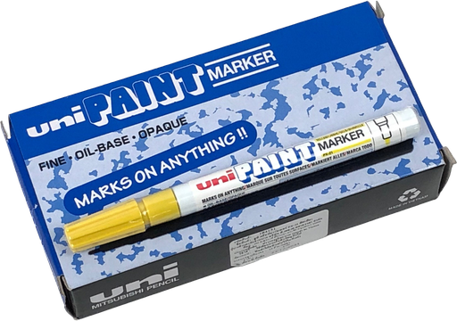 [1006874] ปากกาเมจิ ถาวร PX21 สีเหลือง UNI PAINT