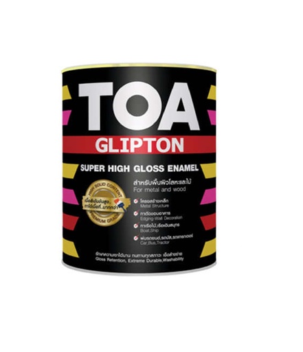 [1007337] สีเคลือบเงา กลิปตั้น G800 1/4กล. สีดำ TOA