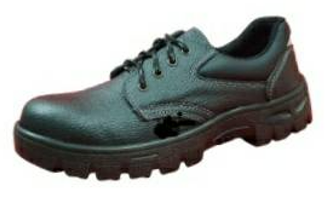 [1007363] รองเท้าเซฟตี้หุ้มส้น เบอร์ 41 หนังเทียม พื้นยาง-119PNR