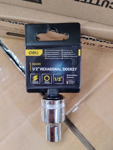 [1007540] ลูกบล็อค 10mm EDQ4010 DELI+