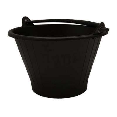 [1007579] กระป๋องปูนแบบหนา ขนาด 30x19x19 CM. (6 ลิตร) สีดำ