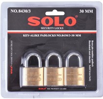 [1000035] กุญแจชุด 30 มม. NO.8430/3 3 ตัวชุด SOLO