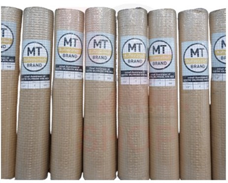 [1000421] ลวดตาข่ายสี่เหลี่ยม 1/2" เทา MT