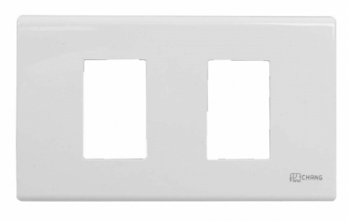 [1000511] ฝาช่องเมจิ 2ช่อง FA-202 CHANG