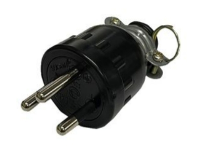 [1007862] ปลั๊กยาง 3 ขากลมมีห่วง S-312 มอก. SOKAWA