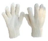 [1008029] ถุงมือผ้า ไม่ฟอก 4ขีด ขอบขาว (1คู่)