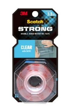 [1008149] เทปโฟม 2หน้า 19mm. X 1.5m ใส 3M