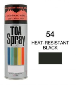 [1008533] ทีโอเอ สเปรย์ ทนความร้อน #054 400cc HEAT-RESISTANT BLACK TOA