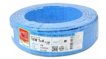 [1009105] สายไฟเดี่ยว THW 1x4 50m. น้ำเงิน TUW