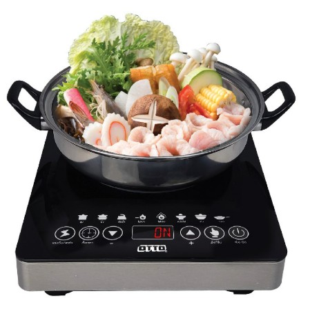 [1009659] เตาแม่เหล็กไฟฟ้าพร้อมหม้อสแตนเลส GI - 823 A OTTO